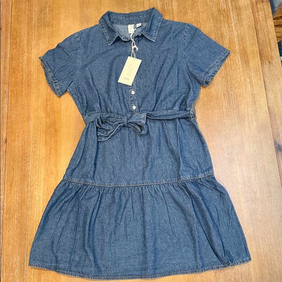 Joie Dresses & Skirts - NWT Joie Denim Button Up Collared Short Sleeve Dress Size M‎
